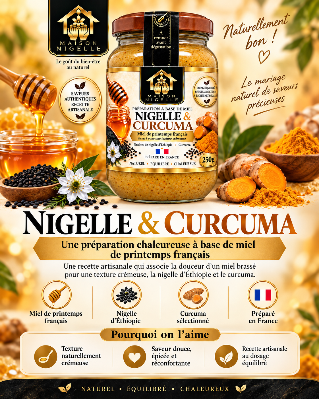 Miel au nigelle & curcuma