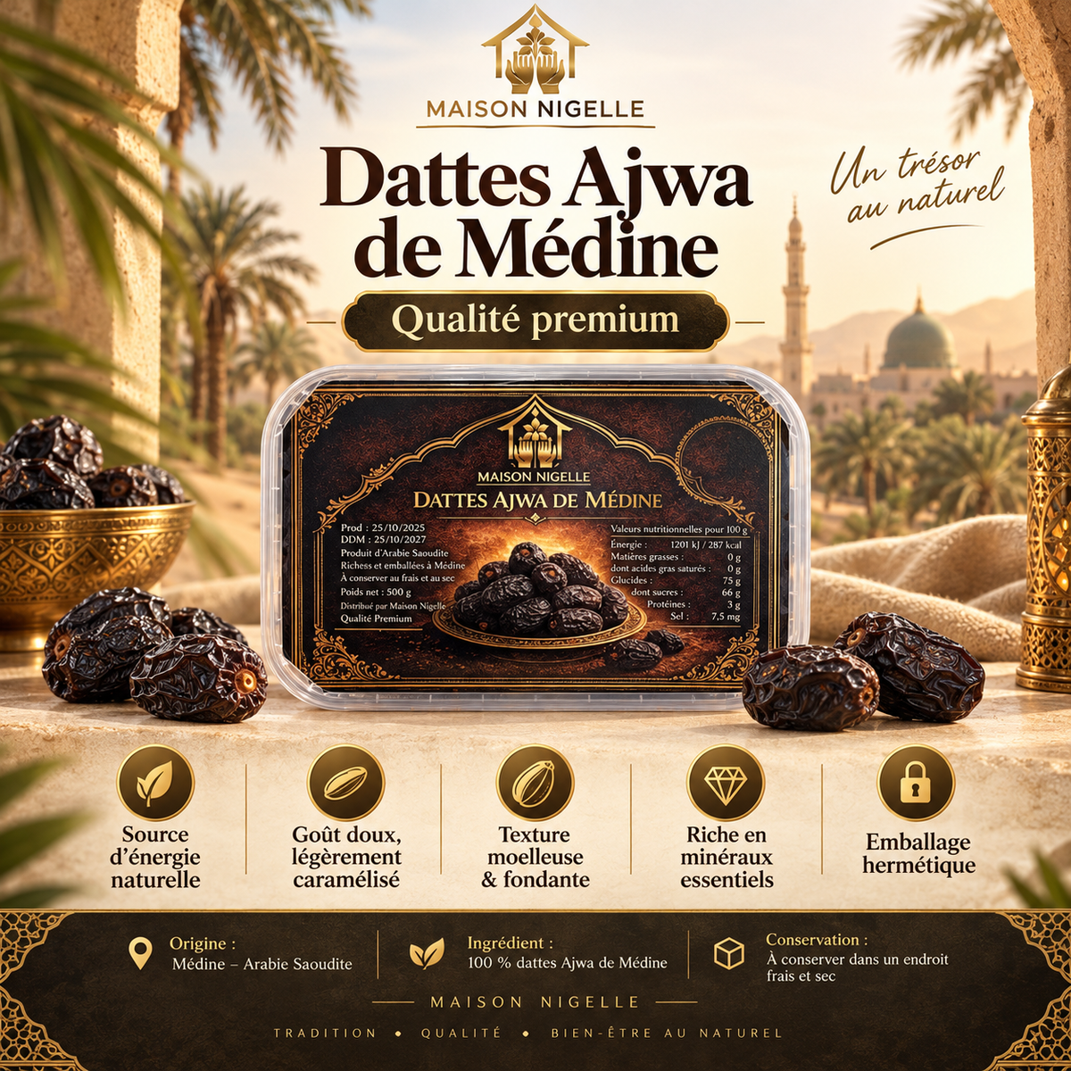 Dattes Ajwa de Médine