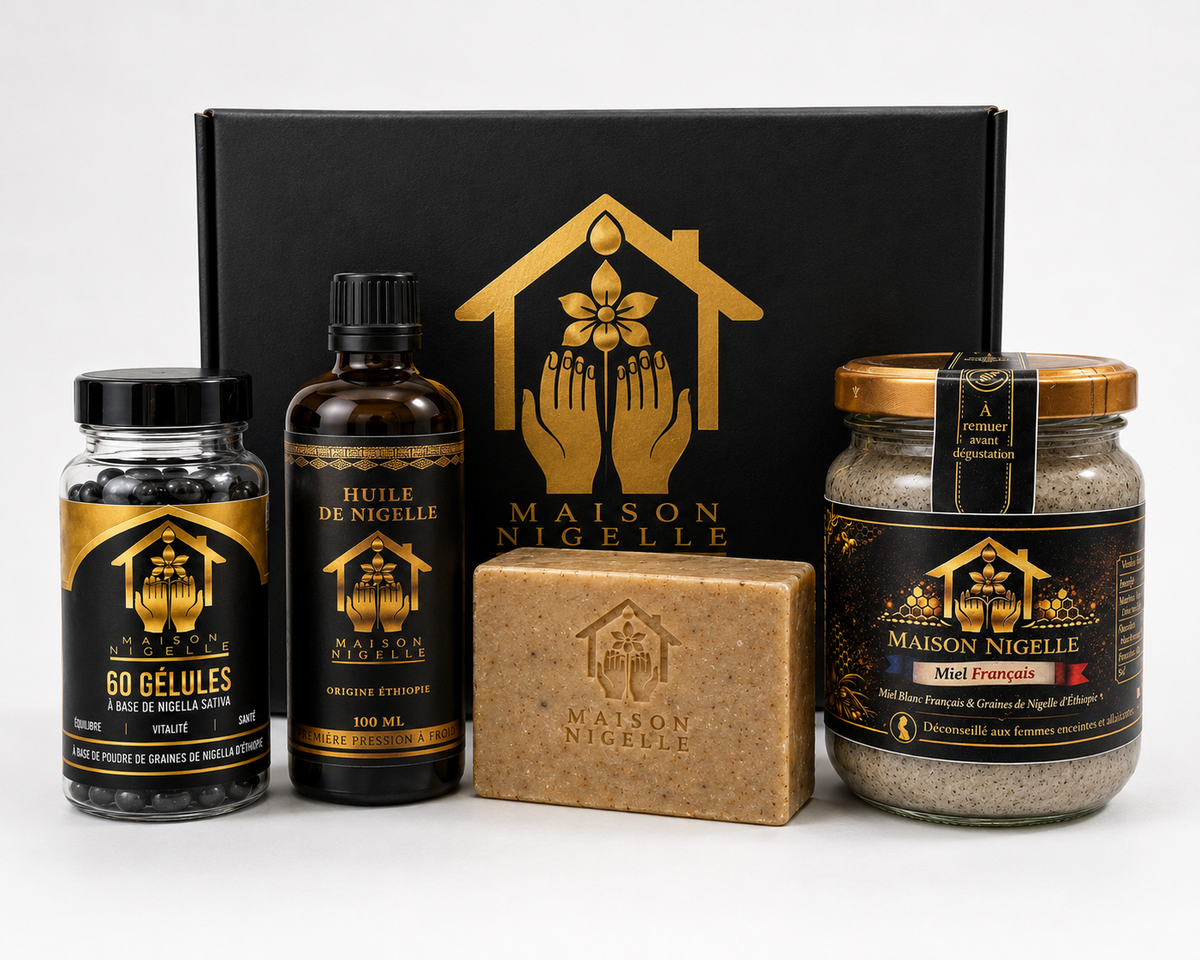 Box Nigelle Bien-être Quotidien – Coffret naturel à la nigelle pour santé, énergie & peau