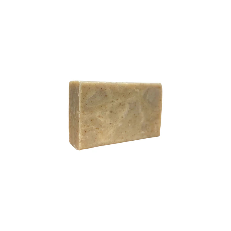Pain rectangulaire marbré de savon à l'huile d'argan et à la lavande