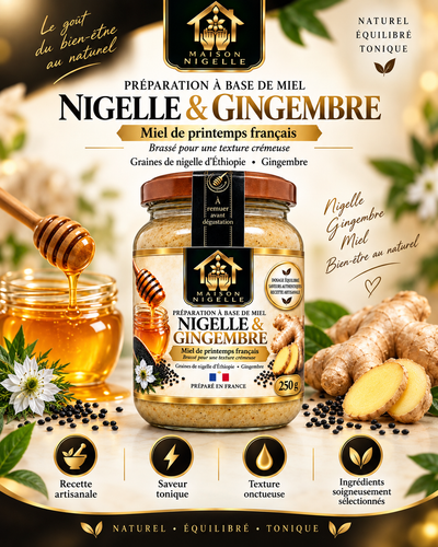 Miel au nigelle & gingembre