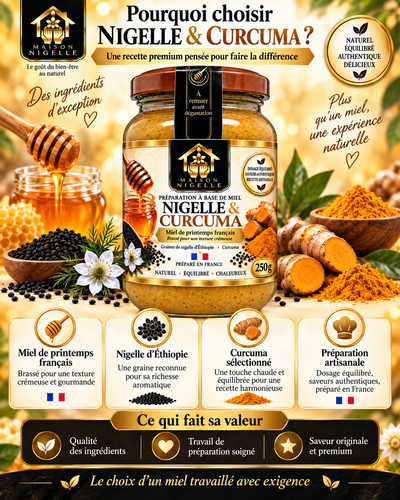 Miel au nigelle & curcuma