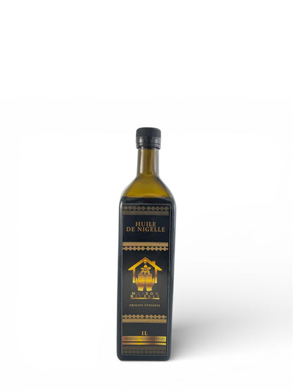 Huile de Nigelle d’Éthiopie – Première pression à froid, 100 % pure (1 litre)
