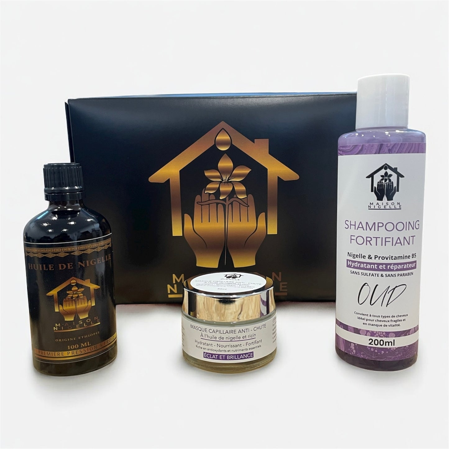 Box Nigelle Beauté Capillaire – Routine Complète Fortifiante & Réparatrice