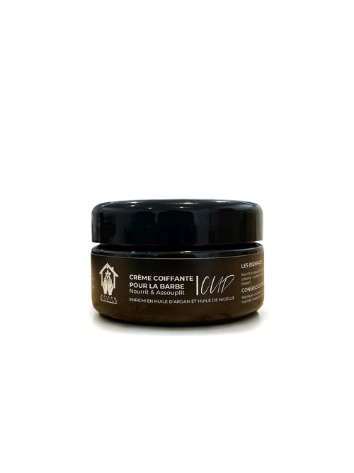 Crème Coiffante Barbe à la Nigelle & Argan – Nourrit, Discipline & Parfum OUD (100 ml)