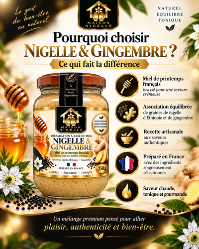Miel au nigelle & gingembre