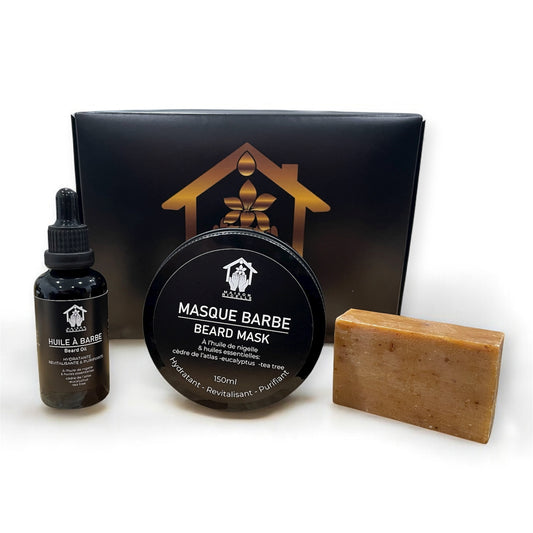 Box Nigelle Soin Barbe – Coffret naturel à la nigelle pour nettoyer, nourrir et fortifier la barbe