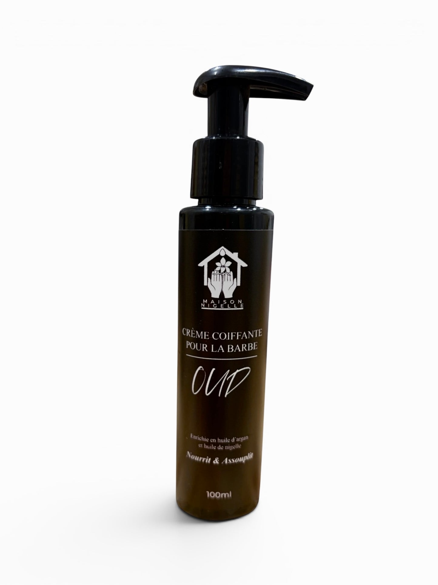 Crème Coiffante Barbe à la Nigelle & Argan – Nourrit, Discipline & Parfum OUD (100 ml)