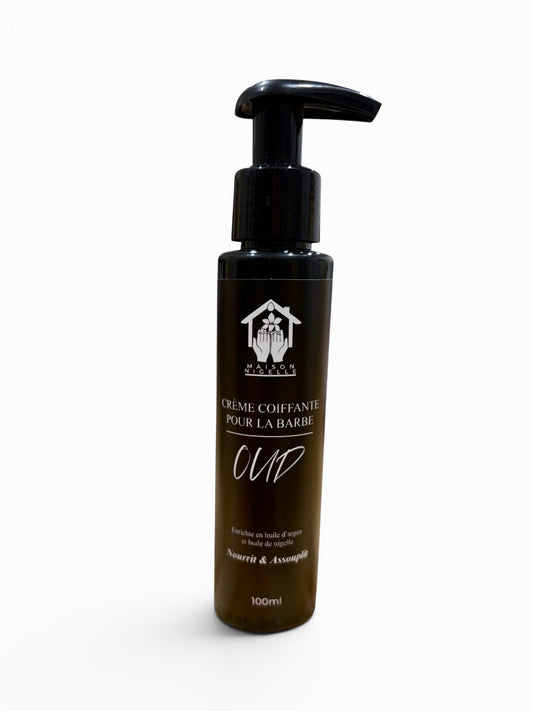 Crème Coiffante Barbe à la Nigelle & Argan – Nourrit, Discipline & Parfum OUD (100 ml)