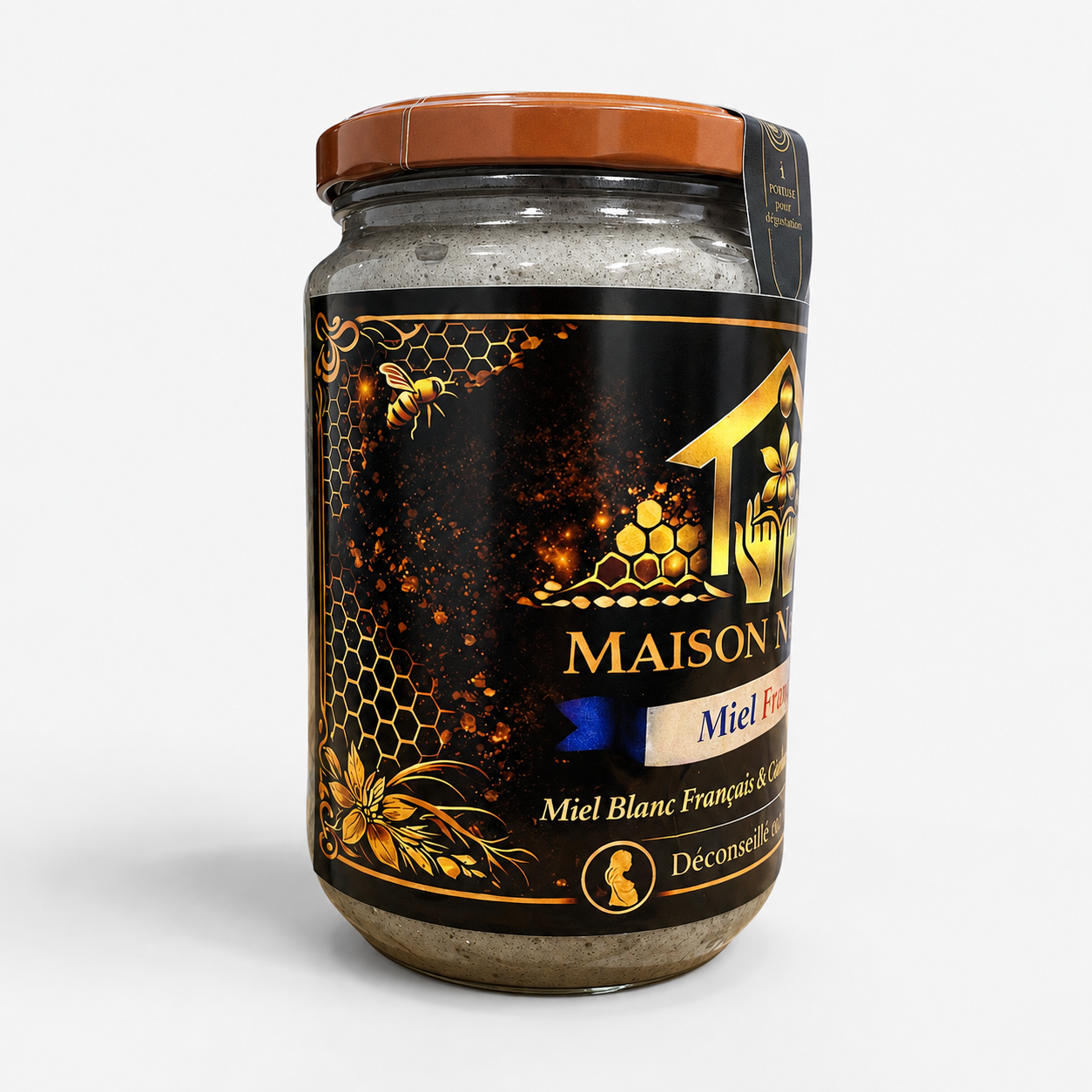 Miel Blanc Français à la Nigelle d’Éthiopie – Préparation Authentique 1 kg