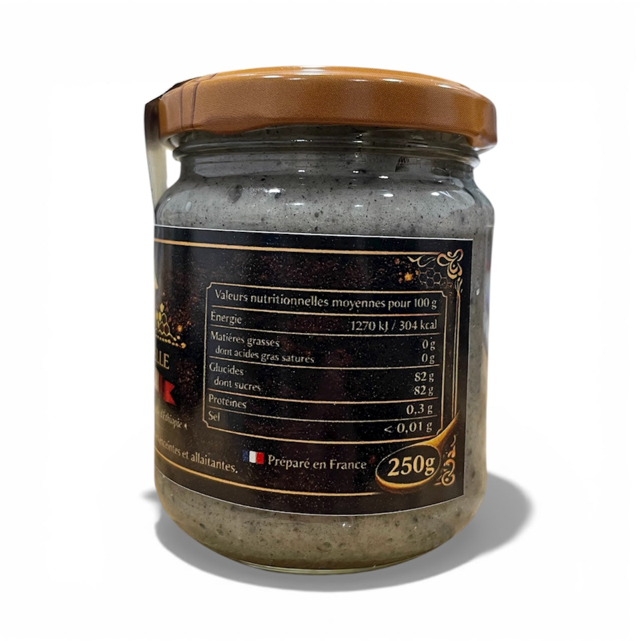 Miel Blanc Français à la Nigelle d’Éthiopie – Préparation Authentique 250g