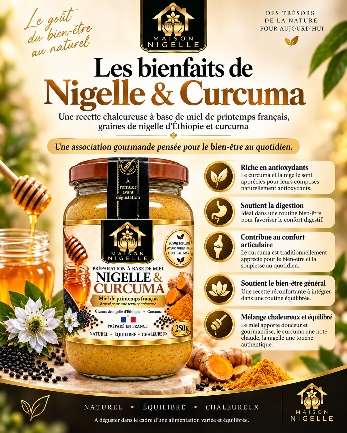 Miel au nigelle & curcuma
