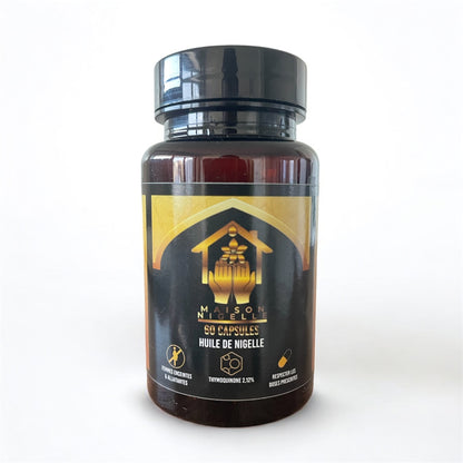 Capsules d’Huile de Nigelle d’Éthiopie 500 mg Pressée à Froid – Complément Alimentaire Naturel