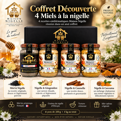 Coffret Découverte : 4 Miels au nigelle