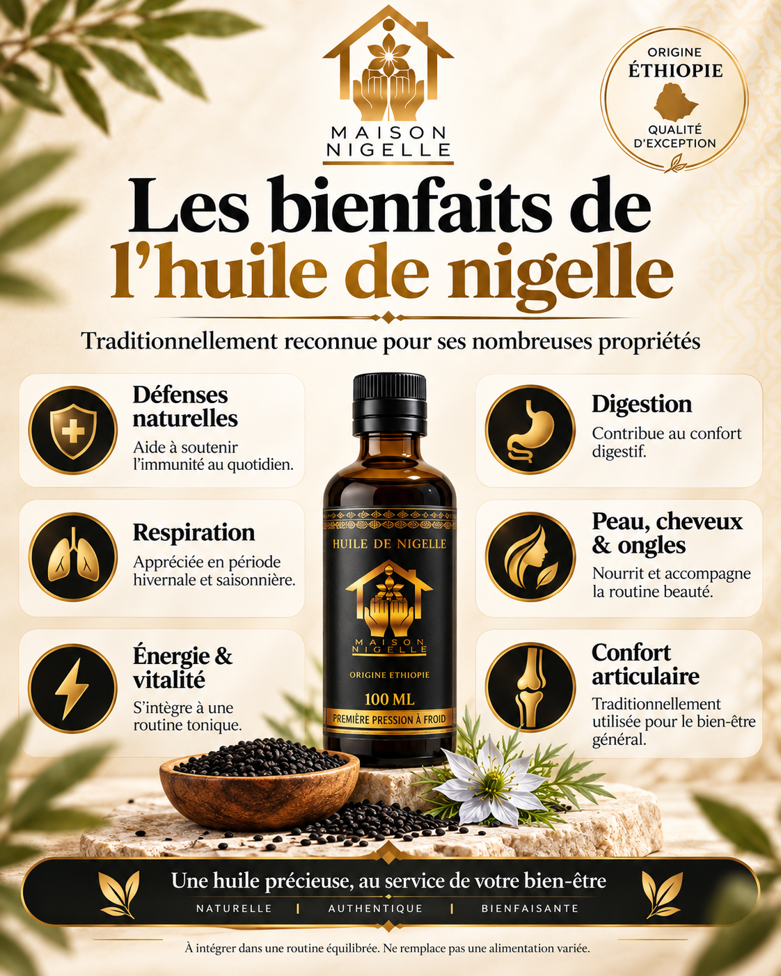 Huile de Nigelle Éthiopie