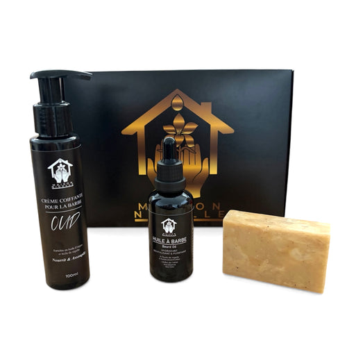 Box Nigelle Soin Barbe – Coffret à la nigelle (Pousse & densité ou nutrition & douceur)
