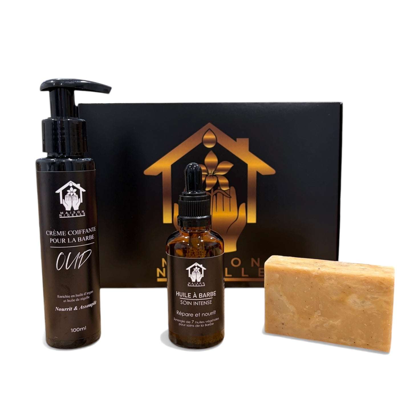 Box Nigelle Soin Barbe – Coffret à la nigelle (Pousse & densité ou nutrition & douceur)