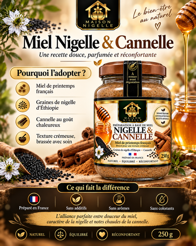 Miel au nigelle & cannelle