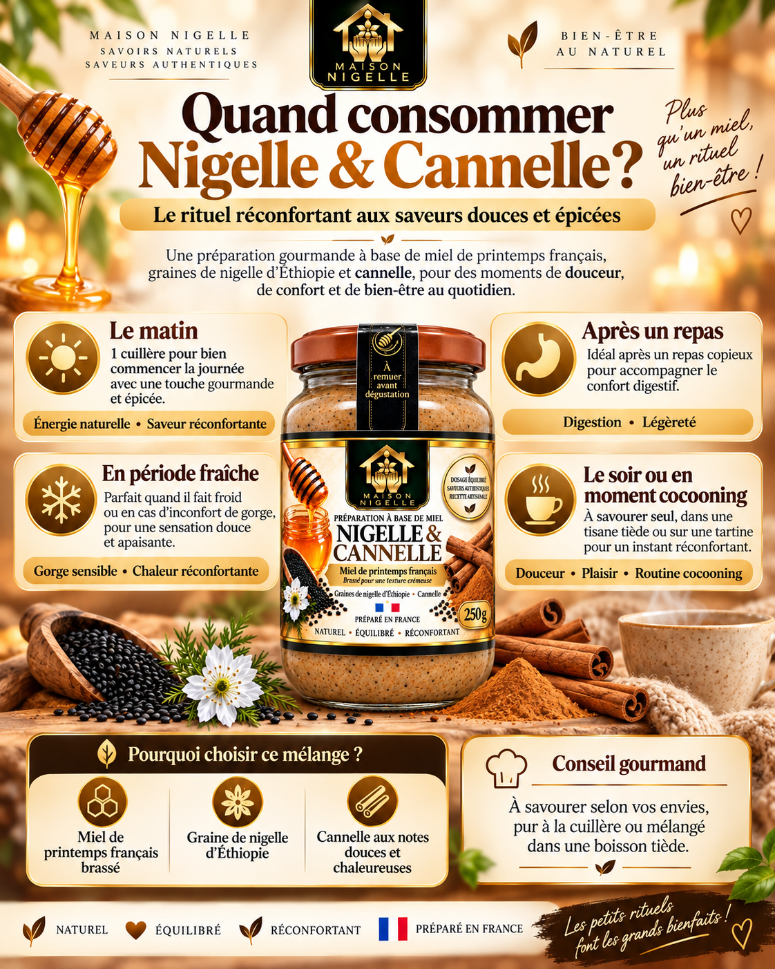 Miel au nigelle & cannelle