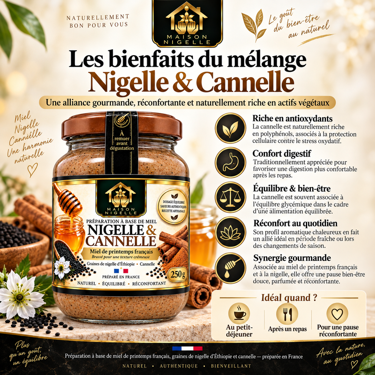 Miel au nigelle & cannelle