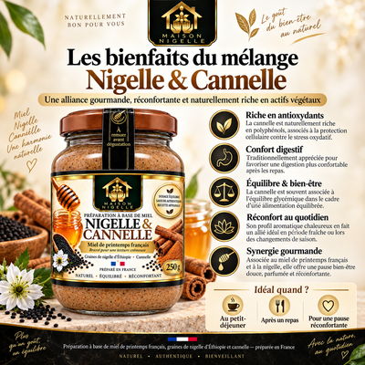 Miel au nigelle & cannelle