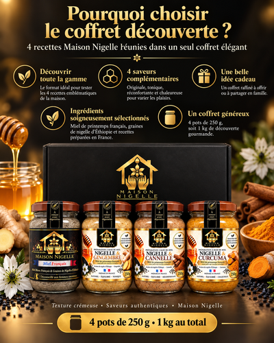 Coffret Découverte : 4 Miels au nigelle