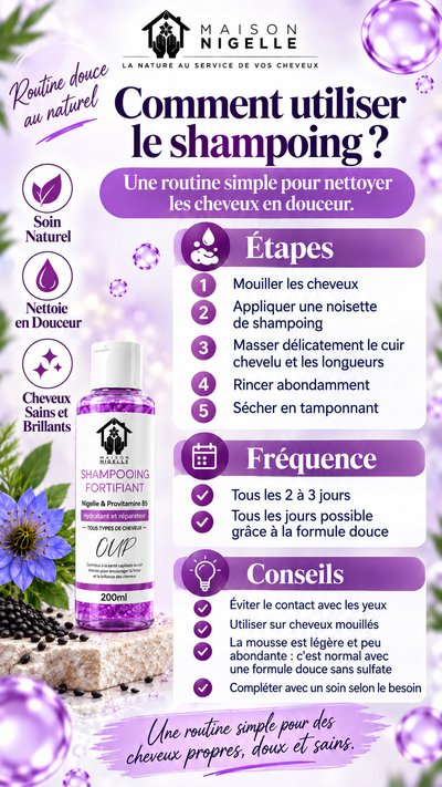 Shampooing à l’huile de nigelle & Provitamine B5