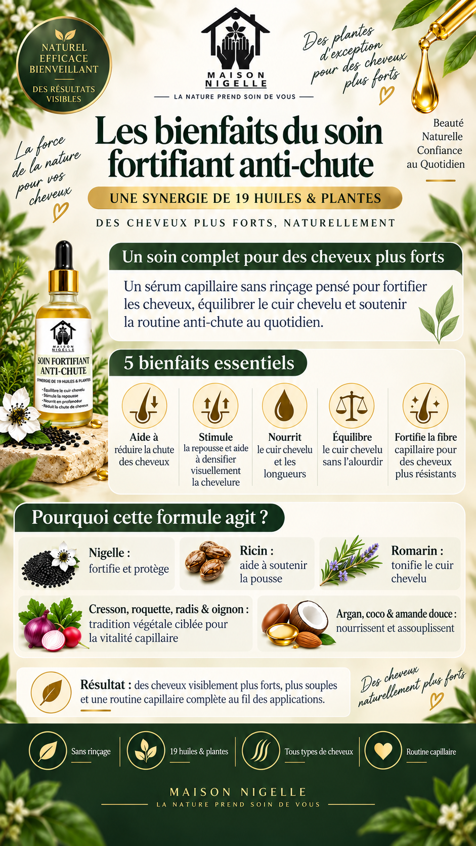Soin fortifiant Anti-Chute à l'Huile de Nigelle