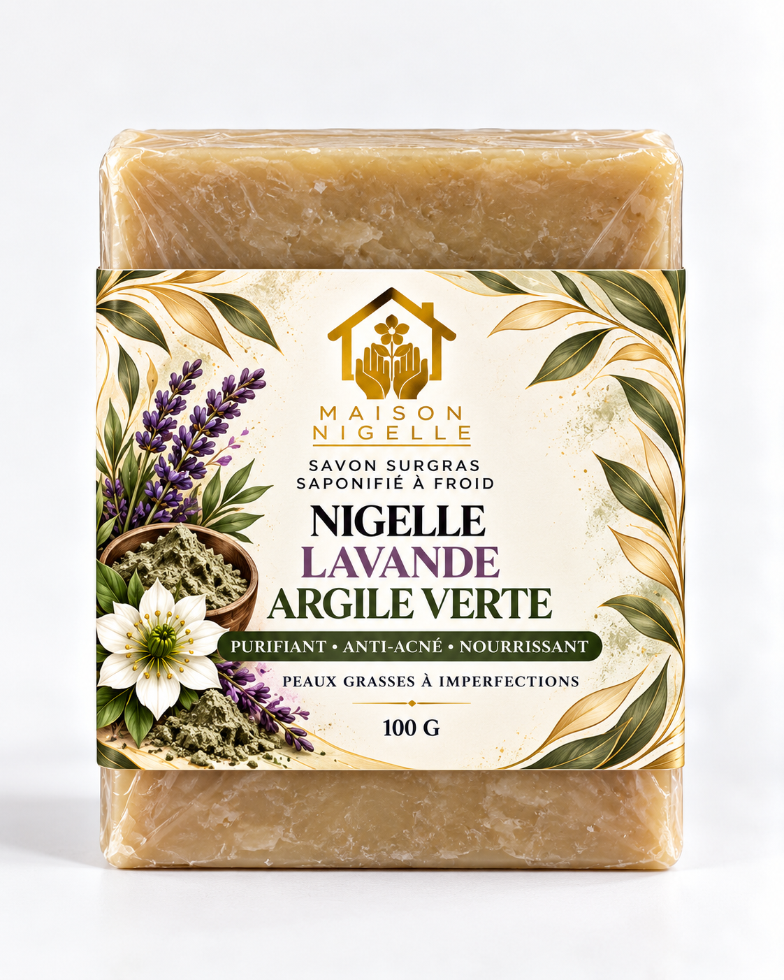Savon de Nigelle Lavande & Argile Verte