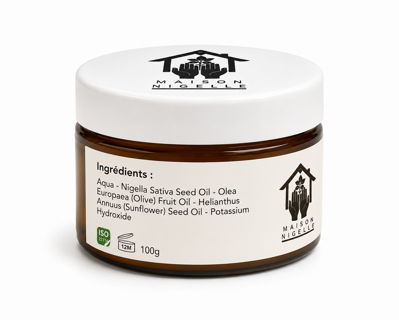 Savon noir traditionnel à l’huile de nigelle – Soin corps & rituel hammam